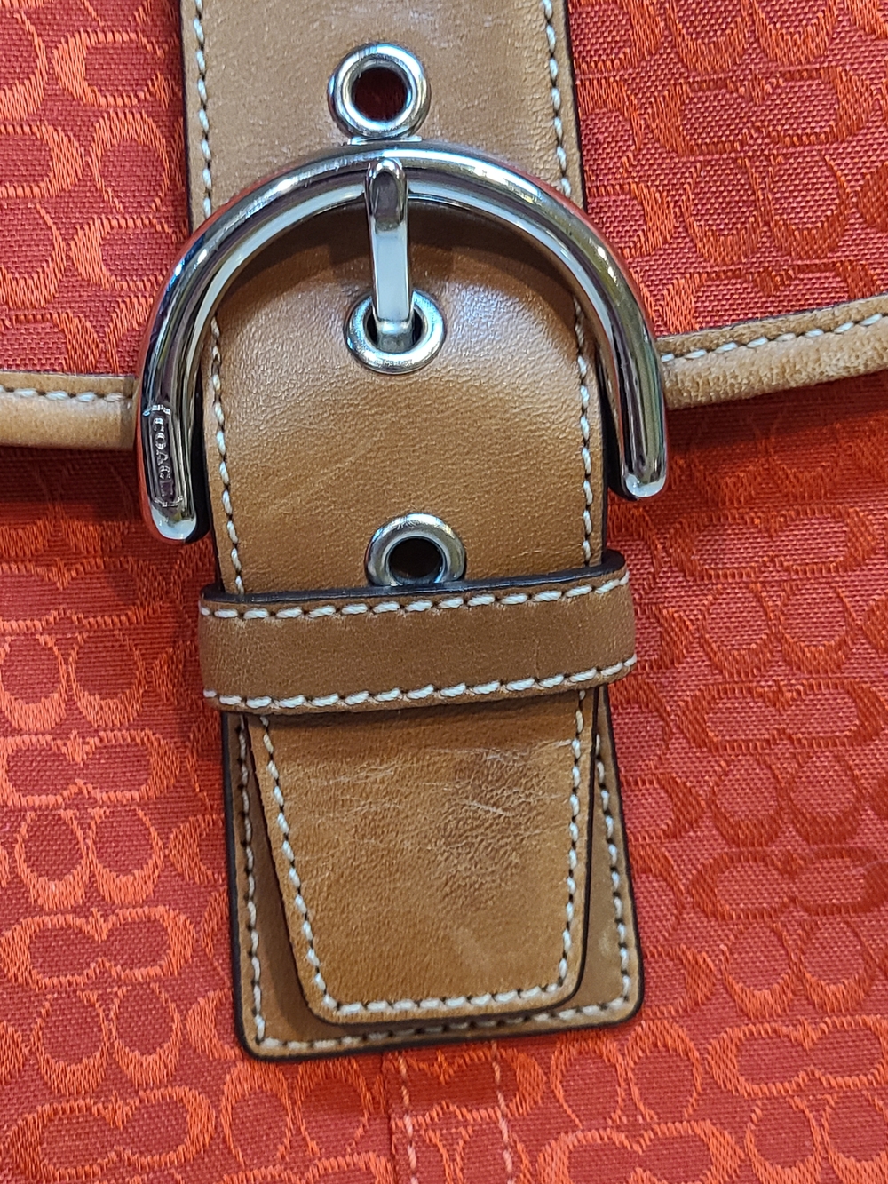 Coach Vintage Soho Red Brown Mini Cs 2003 Y2K Vintage F3K-6376 EUC - Picture 15 of 15